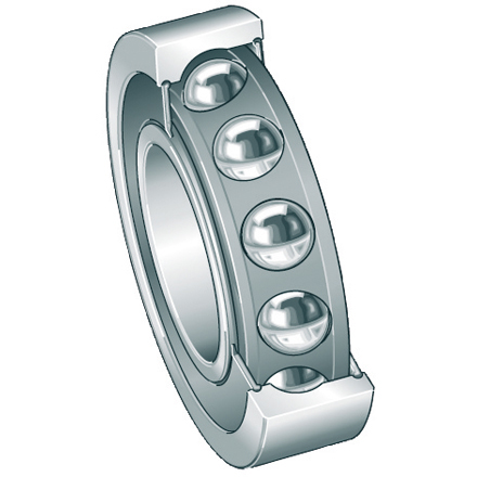 Cuscinetto a sfere obliquo FAG 7212 B 2RS TVP, DIN628, ad una fila