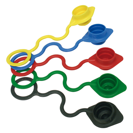 Staubschutz Steckkupp. BG6 für Stecker Rot