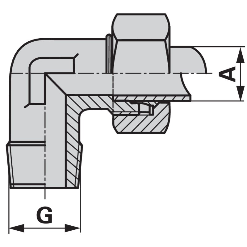 Winkel Einschraubverschraubung