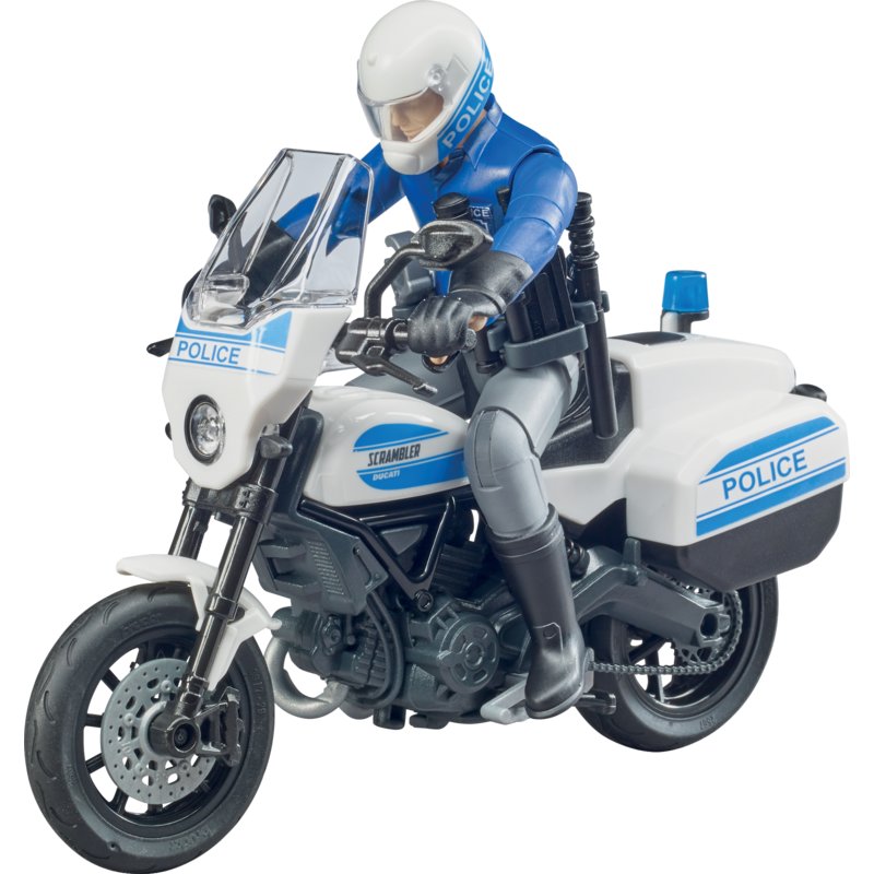 Moto Ducati con poliziotto giocattolo 62731 - Bruder