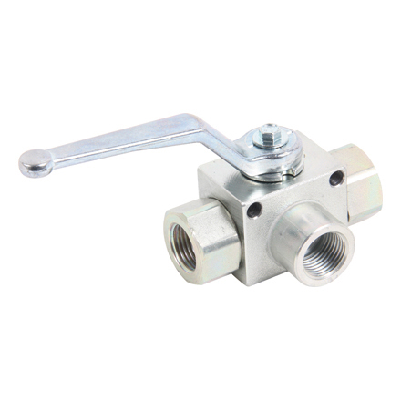 Hochdruck-Kugelhahn 3/2T IG 3/8 DN10 mit Bohrung