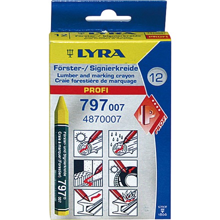 Försterkreide gelb Lyra 12 mm