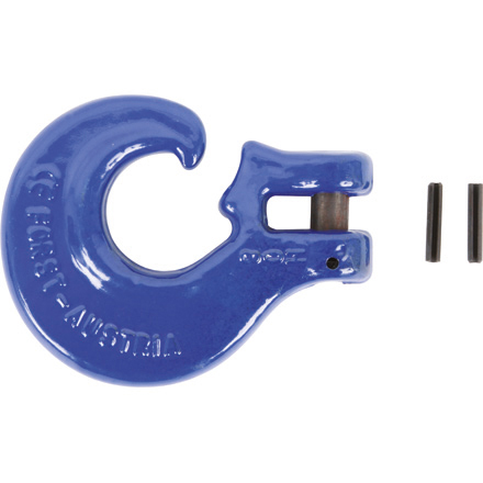Gancio per catena 7 mm, grado 100, blu, peso di sollevamento 4500kg