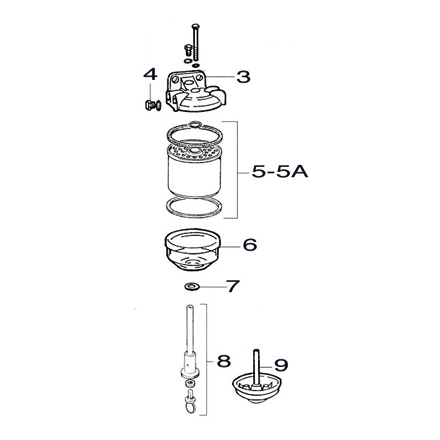 Unterteil Aluminium für CAV Filter