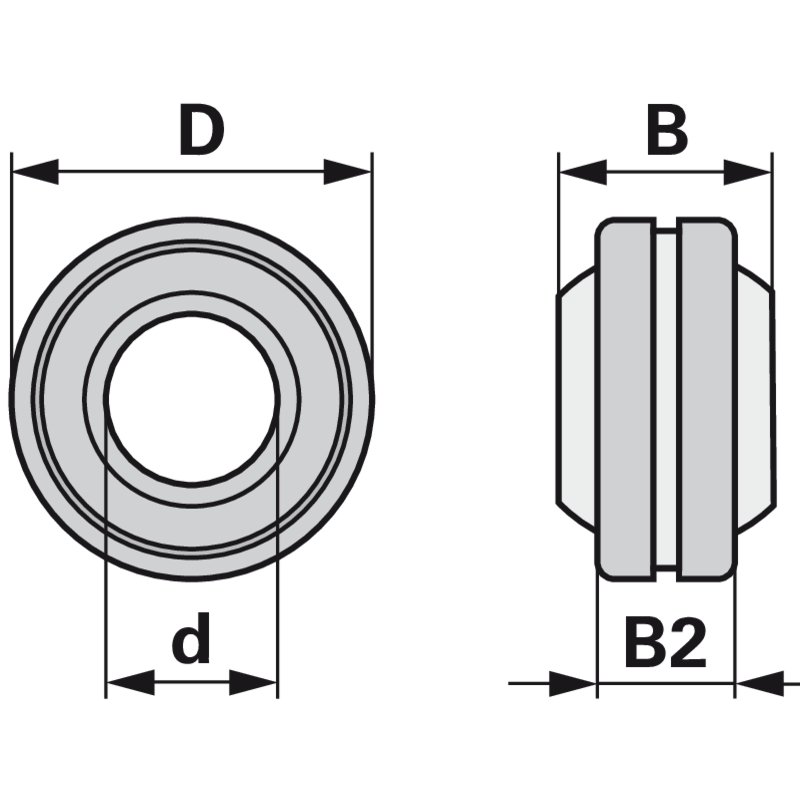 Gelenklager GE 25 ES nach DIN648-E