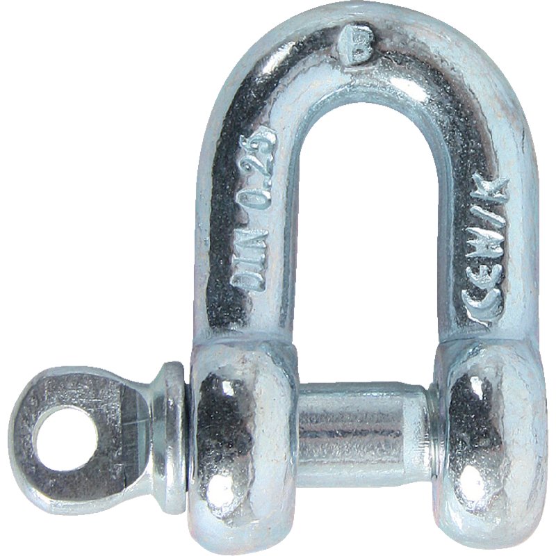 Schäkel M20, mit Augenbolzen Stahl verzinkt, DIN82101-A