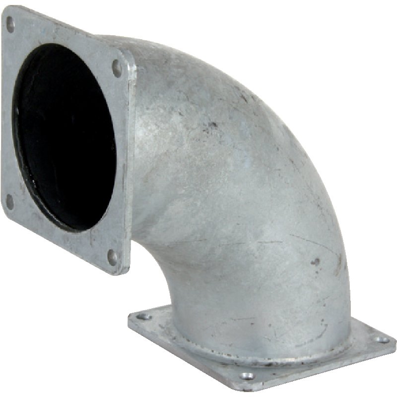 Gomito a doppia flangia