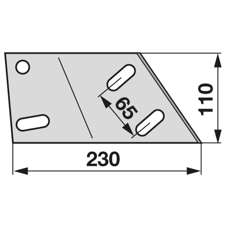 Einlegestreichblechhalter Li