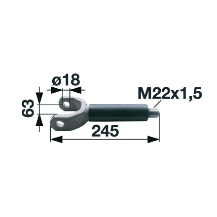 Hubgabel anstelle von Steyr 1292 740054
