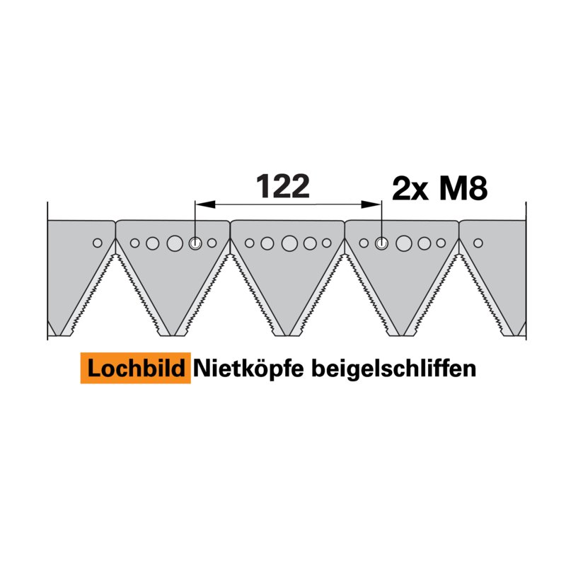 Coltello da falciatrice