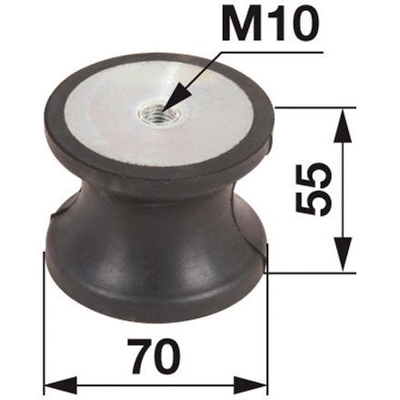 SitMechanische Federung Universalsitz RM30 Stoff schwarz