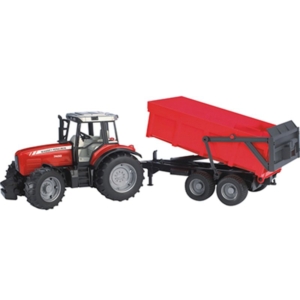 Traktor Massey Ferguson 7480 mit Wannenkipper Spielzeug 02045 - Bruder