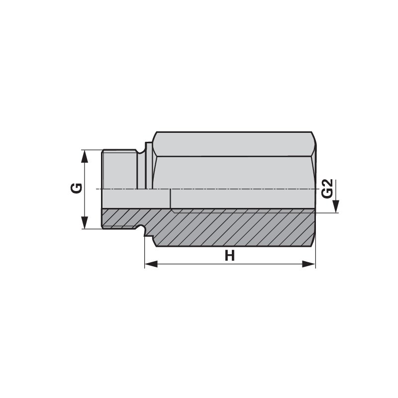 Verlängerungsstück G3/8 x 40 mm