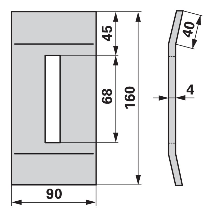 Abstreifblech anstelle von Kverneland RF23748