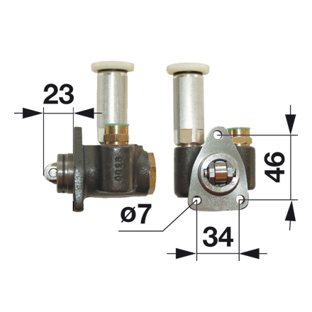 Kraftstoffpumpe ohne Dichtung zu Deutz Fahr