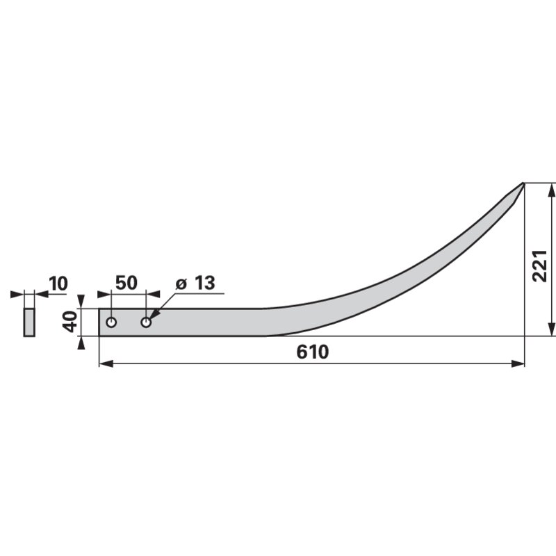 Greiferzinke 610 mm passend zu Auer DG26