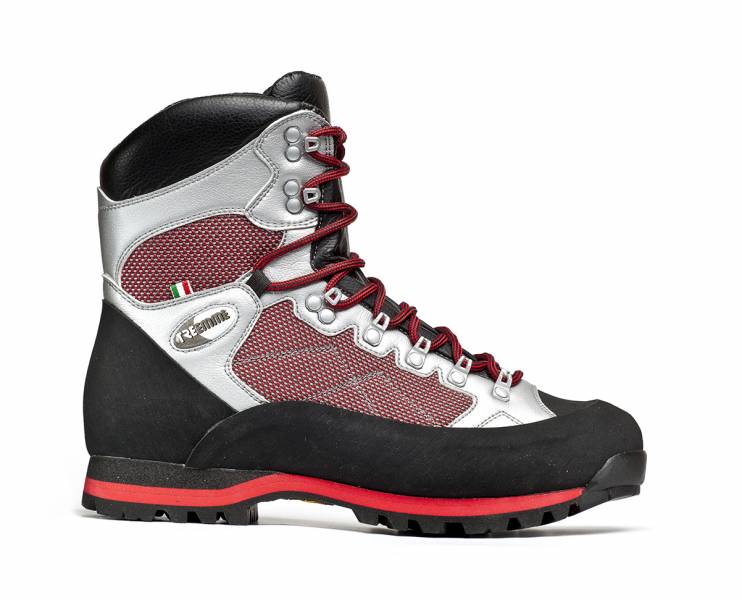 Scarpone antitaglio Trekking grigio/rosso