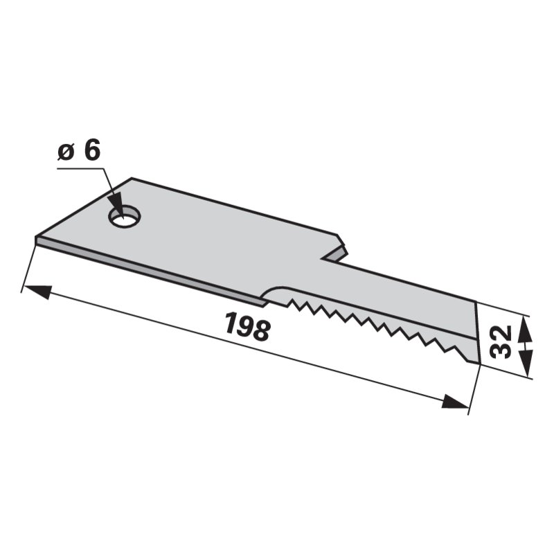 Messer gezahnt und vergütet