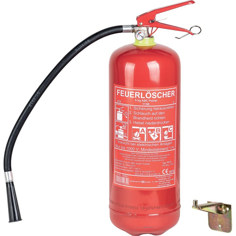 Feuerlöscher ABC Löschpulver, 6 kg