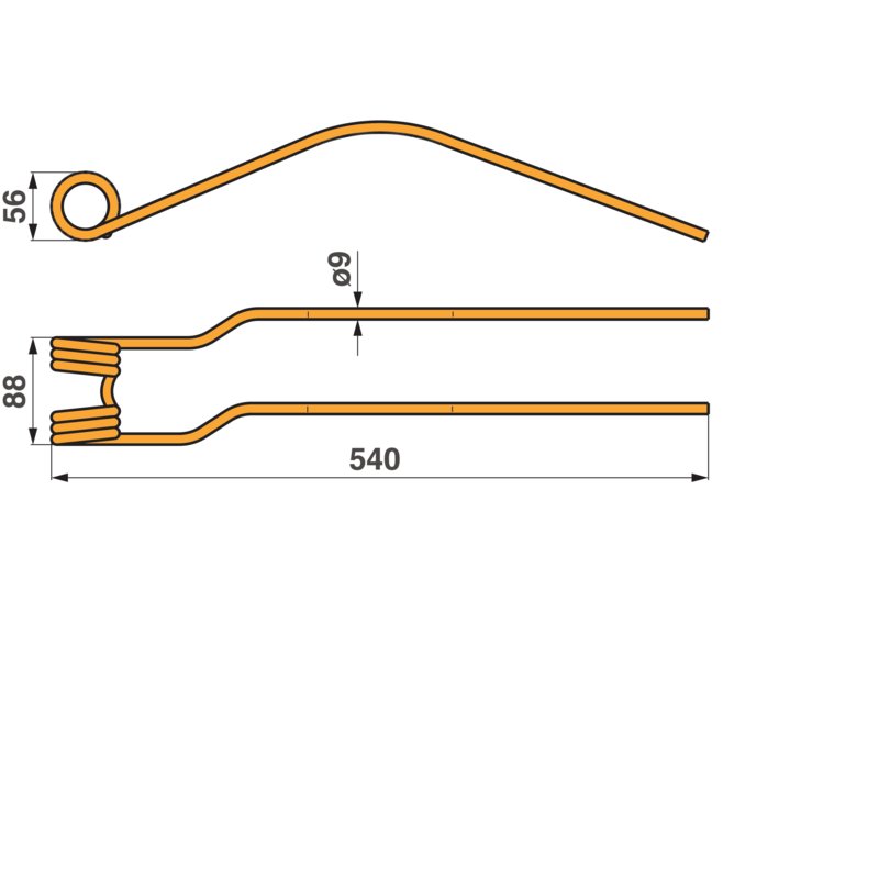 Kreiselschwaderzinke