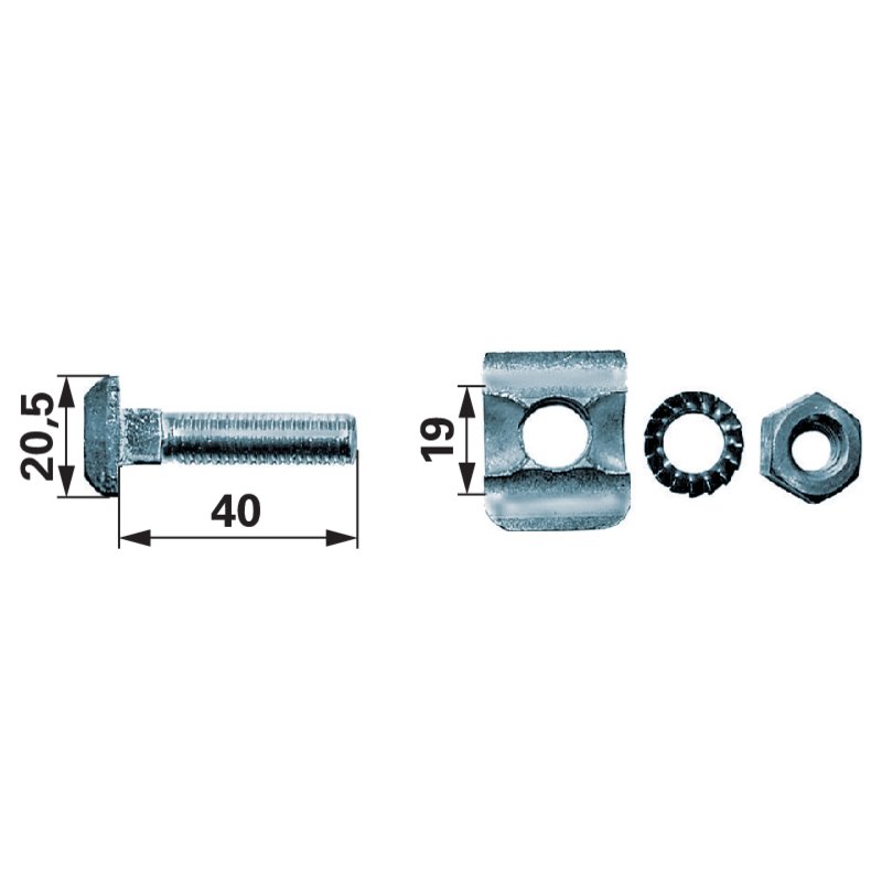 Kettenschraubengarnitur