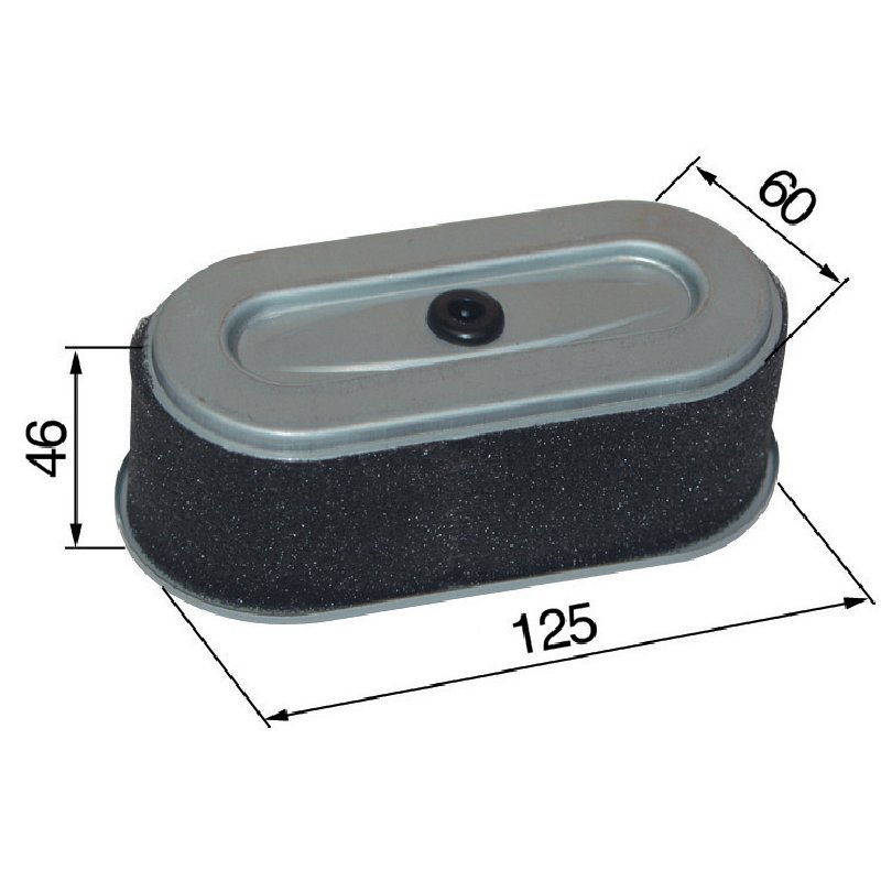 Filtro aria ovale, L=125 x B=60 mm al posto di Robin 2613260107