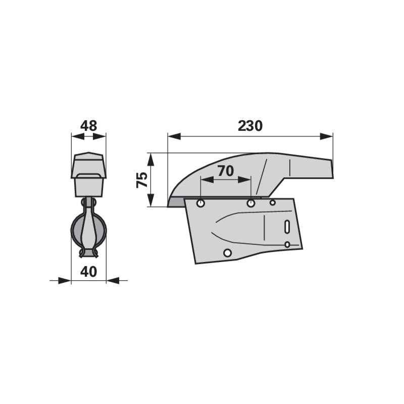 Düngerschare - kompatibel mit MASCHIO GASPARDO, Vergleichsnummer: 16670610 (kein Originalteil)