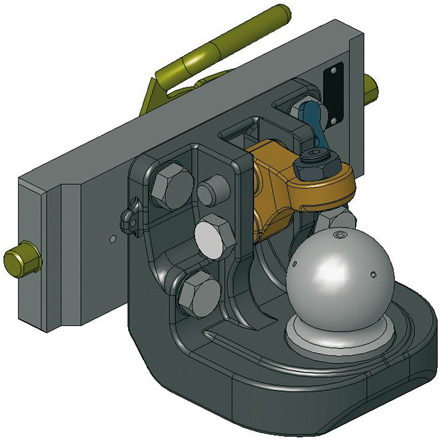 Adapterplatte mit K80 322 mm M20 120 mm
