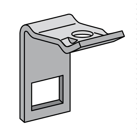 Zinkenhalter für Rahmen 40x40 32x10