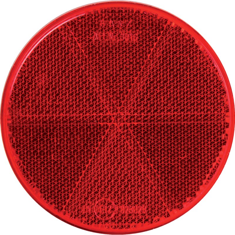 Rückstrahler rot, selbstklebend, d = 80 mm