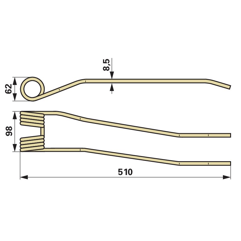 Kreiselschwaderzinke