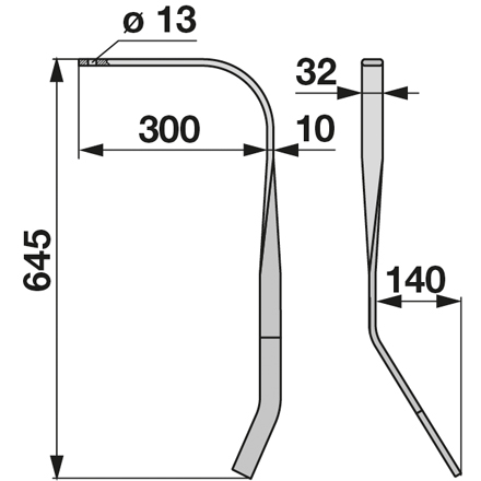 Nivellatorzinke Rechts