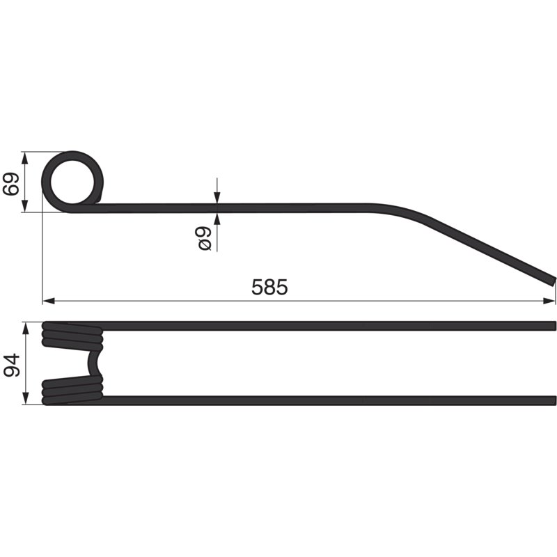 Kreiselschwaderzinke