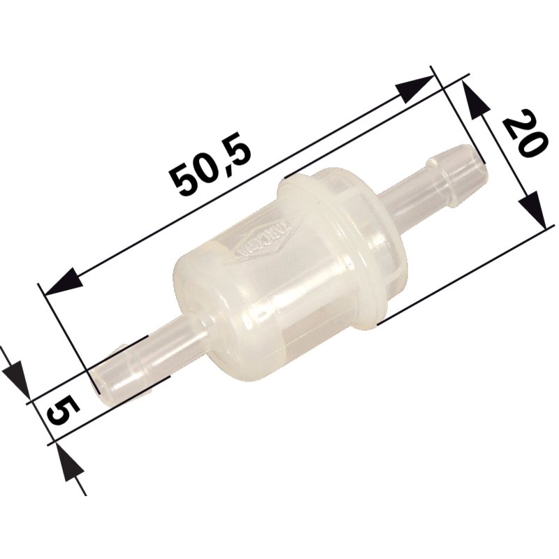Benzinfilter für Schlauch ID 6 mm