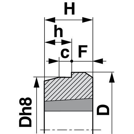 Einschweißnabe für TPL Spannbüchse