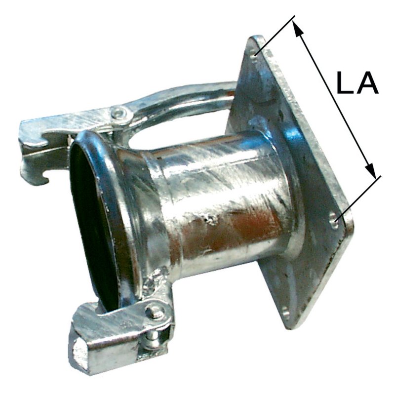 MT Flanschkupplung ital. System, 6 Zoll, LA 150 mm verzinkt mit Dichtring