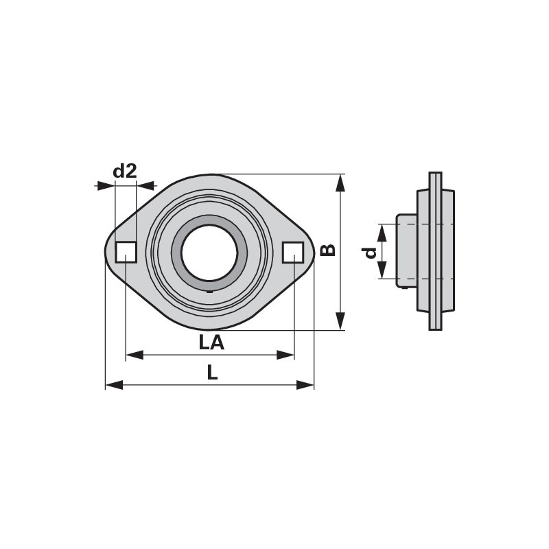 Cuscinetto flangiato