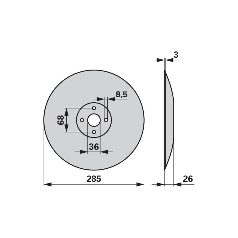 Disco indicatore di traccia - compatibile con MASCHIO GASPARDO, numero di riferimento: 22220150 (prodotto non originale)