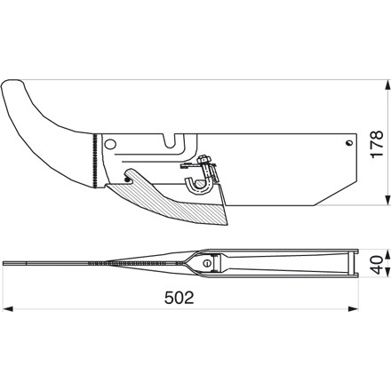 Säschare - kompatibel mit MASCHIO GASPARDO, Vergleichsnummer: 22270396 (kein Originalteil)
