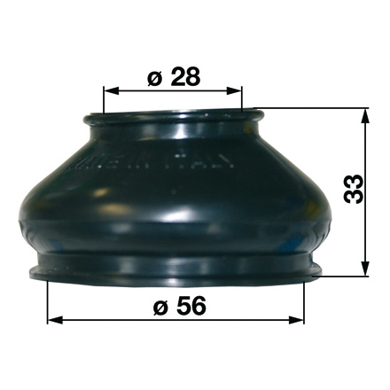 Staubschutz mit Sicherungsring 28 / 56 mm