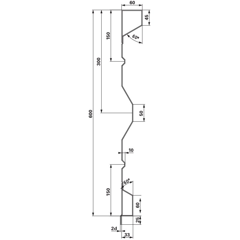 Aufsatzstahlbordwand