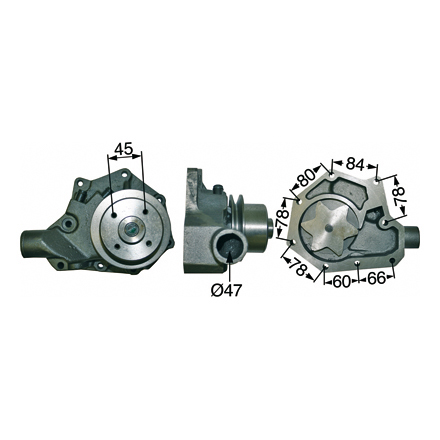 Pompa acqua con guarnizione per John Deere 40er