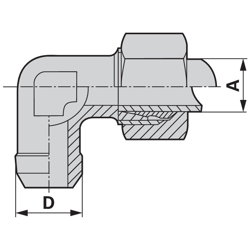 Winkel Anschweißverschraubung