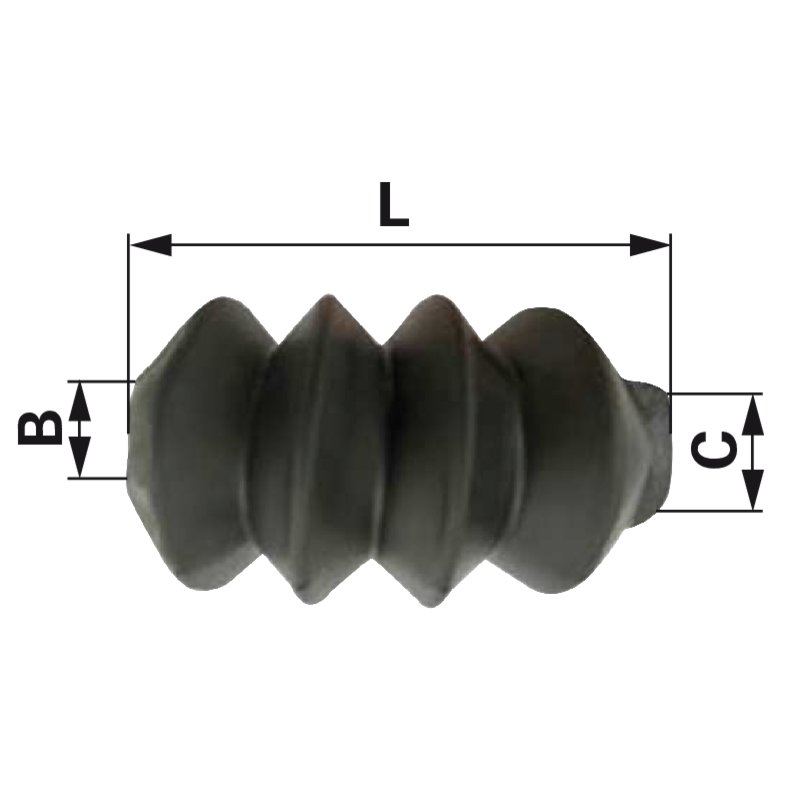 Faltenbalg ohne Schraubenabdeckung Alko 207.389.02.10