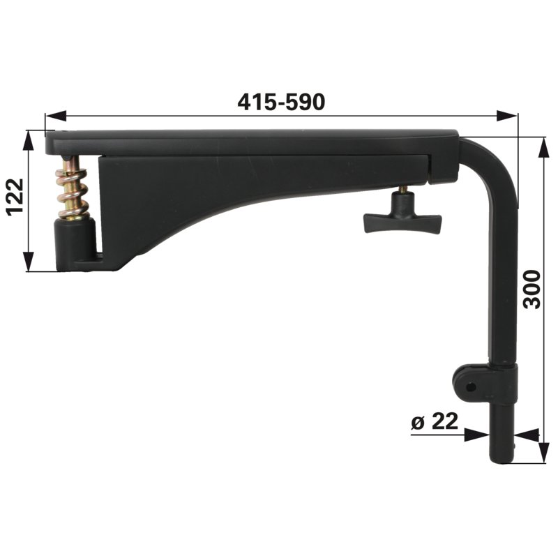 Supporto per specchietto telescopico