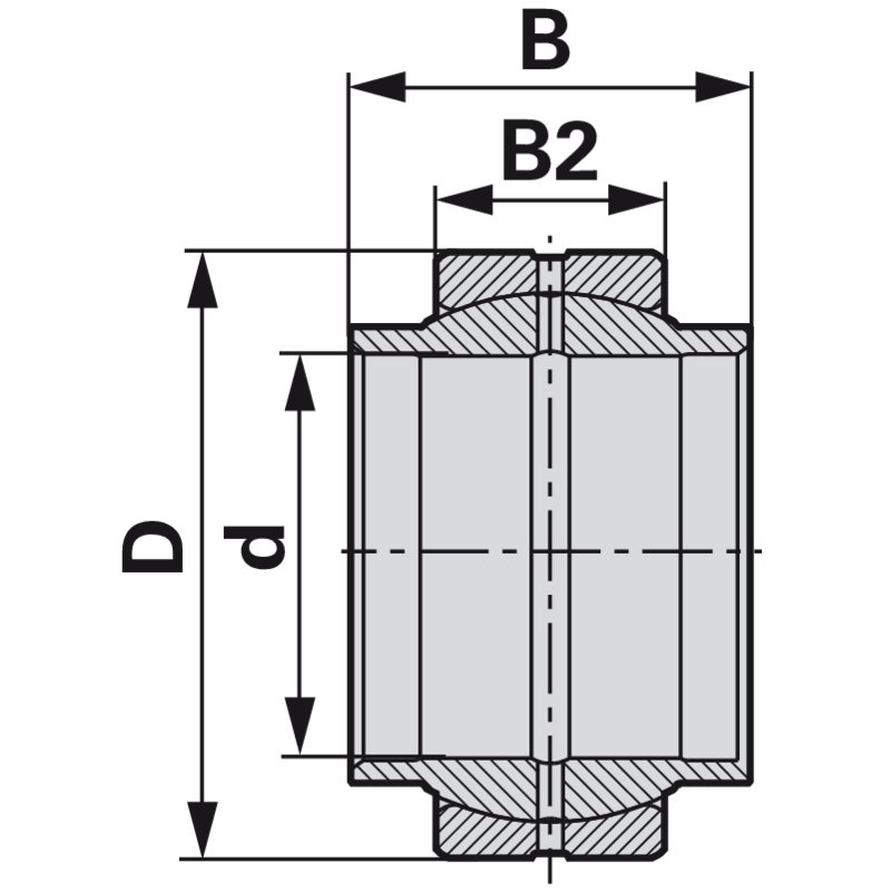 INA FAG Gelenklager GE 16 LO nach DIN/ISO 12 240-4