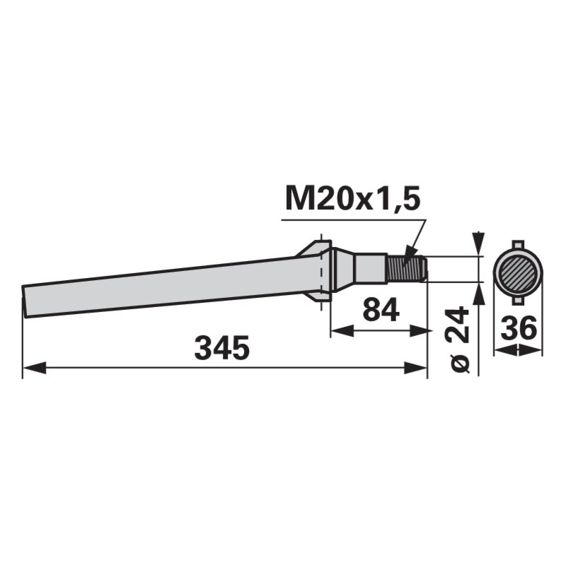 Kreiseleggenzinke gerade