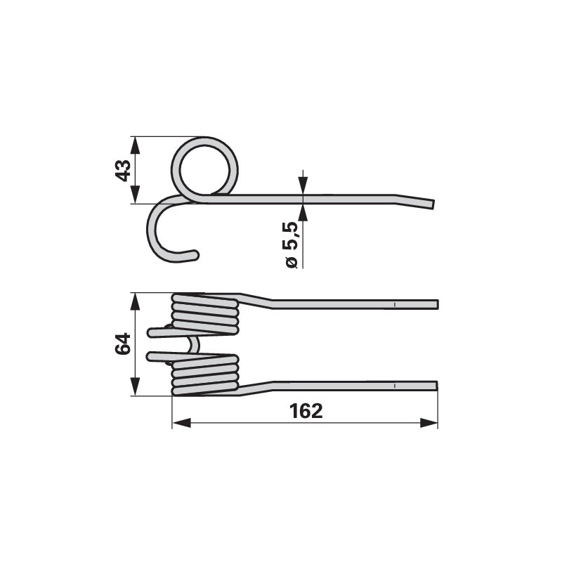 Dente pick-up verde foglia al posto di Steyr 80438190721