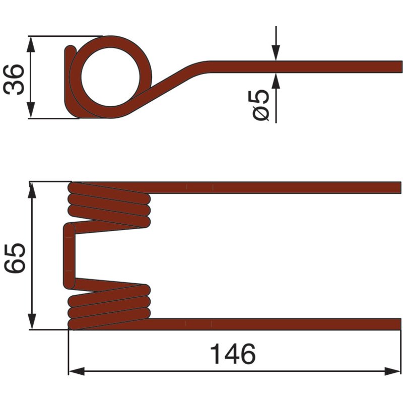 Dente pick-up grigio antracite al posto di Mengele 03020350
