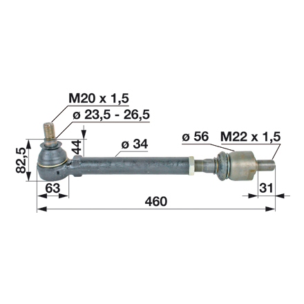 Snodo interno M18x1,5 Sinistro /M20x1